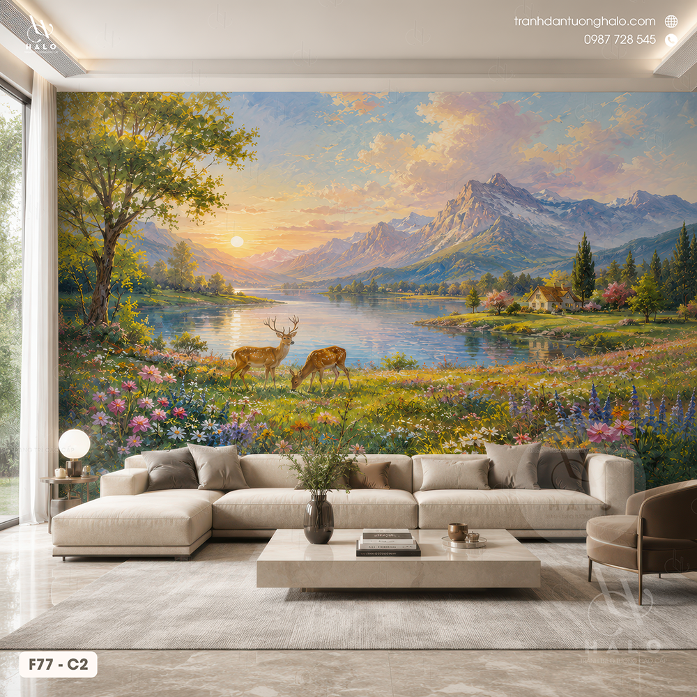  Tranh Dán Tường Châu Âu - F77 - C2 