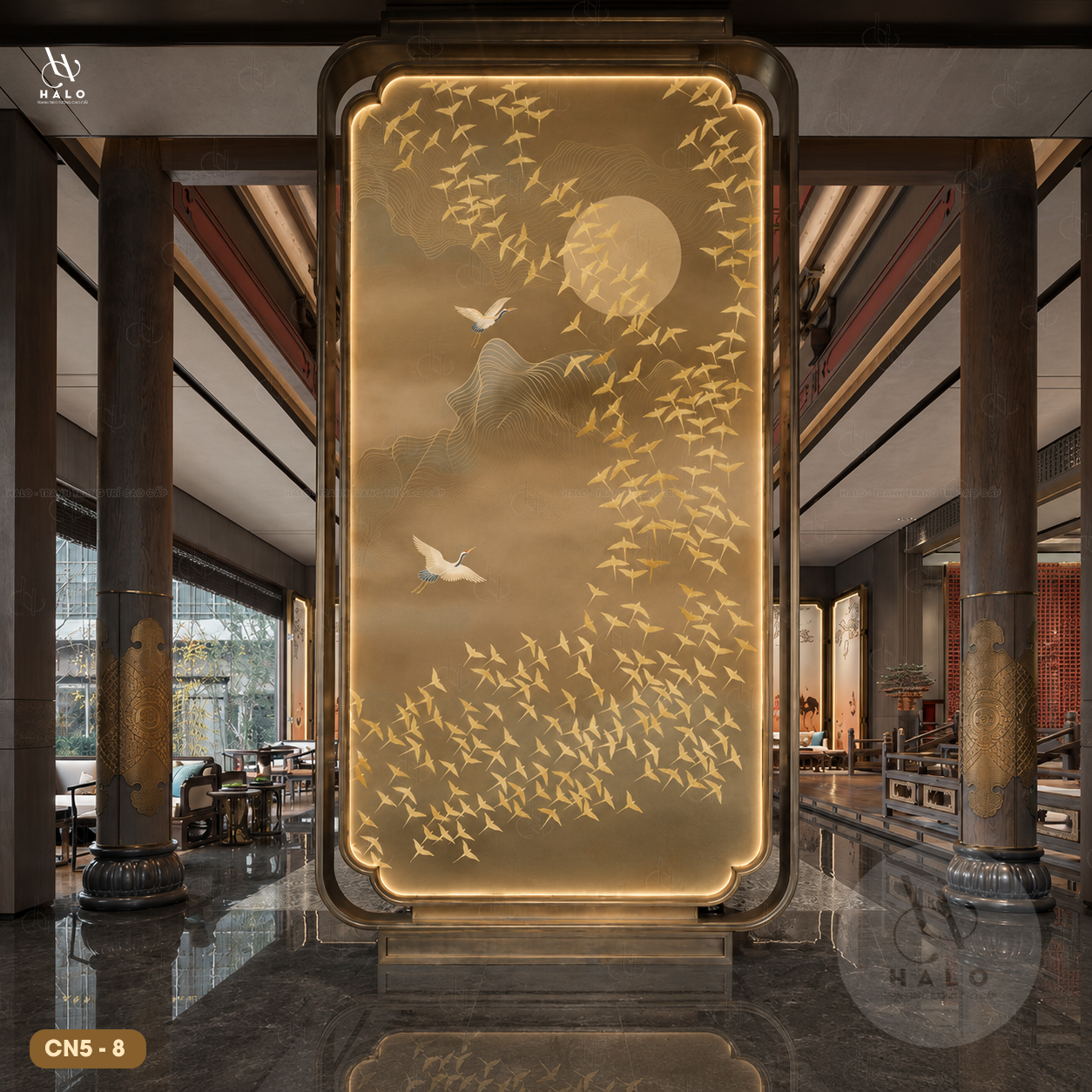  Tranh Dán Tường Indochine - Phong Cảnh Trung Quốc 8D 16D - CN5 - 8 