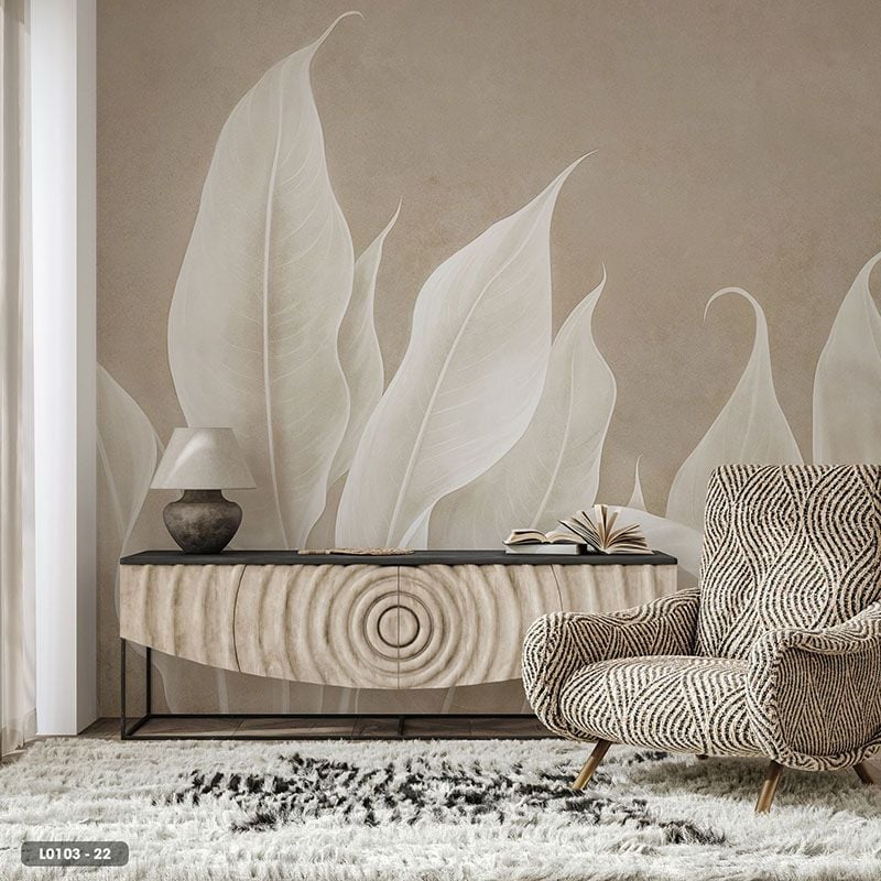  Tranh Dán Tường Lá Cây 8D 16D - L0103 