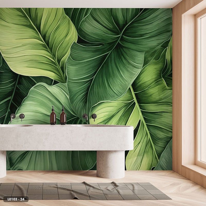  Tranh Dán Tường Lá Cây 8D 16D - L0103 