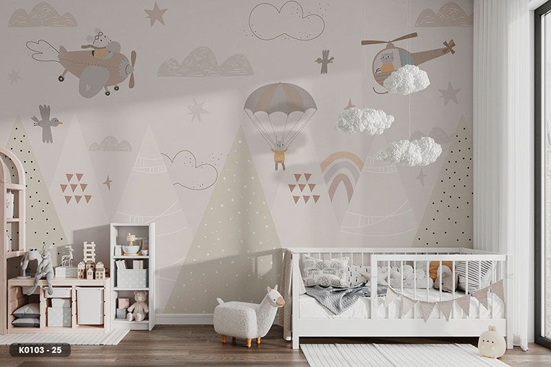  Tranh Dán Tường Cho Phòng Trẻ Em 8D 16D - K0103 