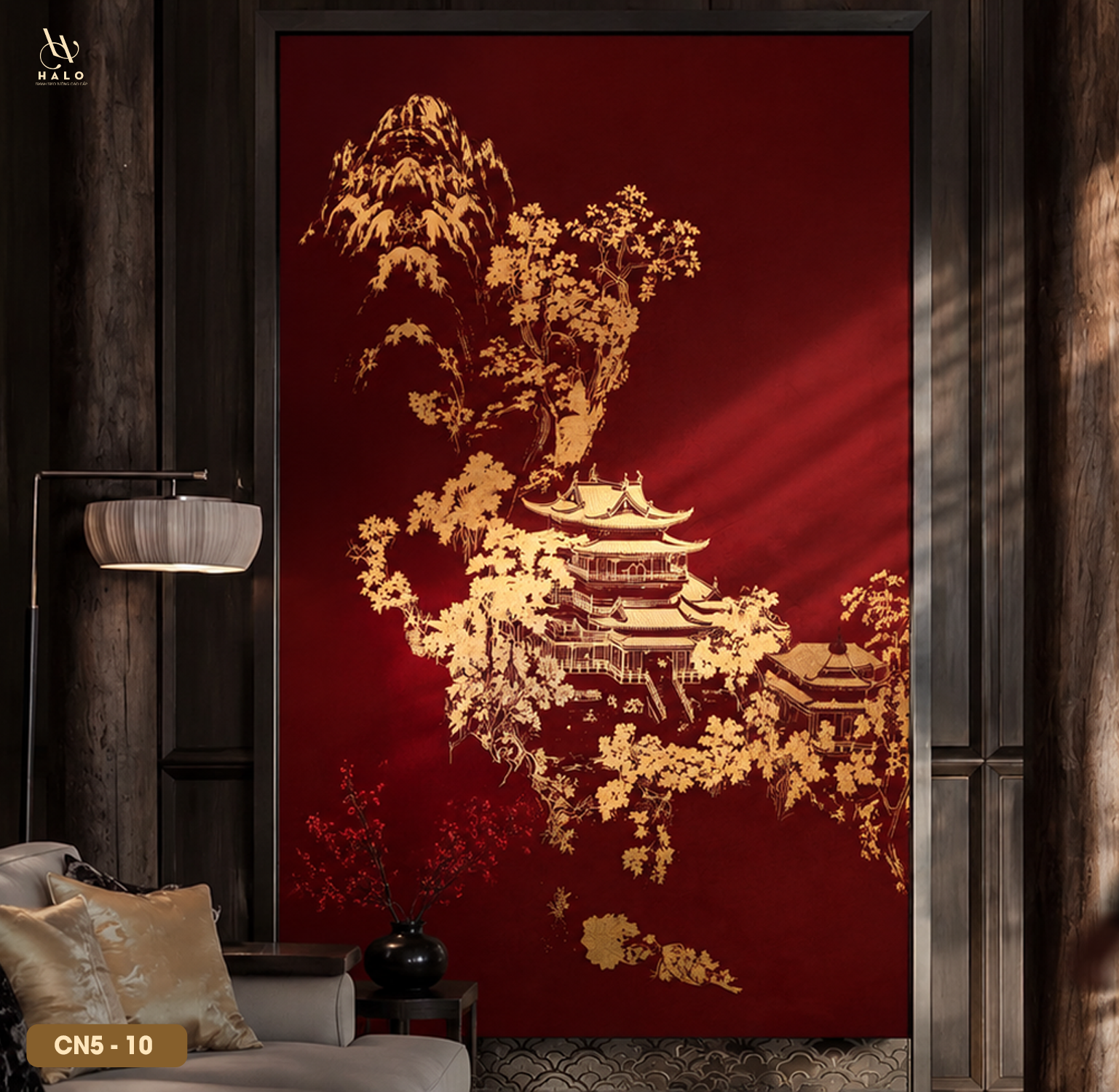 Tranh Dán Tường Indochine - Phong Cảnh Trung Quốc 8D 16D - CN5 - 10 