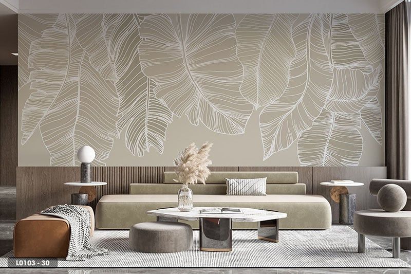  Tranh Dán Tường Lá Cây 8D 16D - L0103 