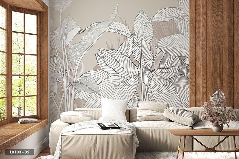  Tranh Dán Tường Lá Cây 8D 16D - L0103 