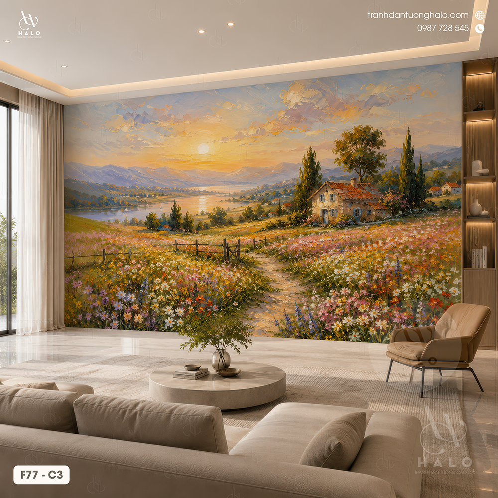  Tranh Dán Tường Châu Âu - F77 - C3 