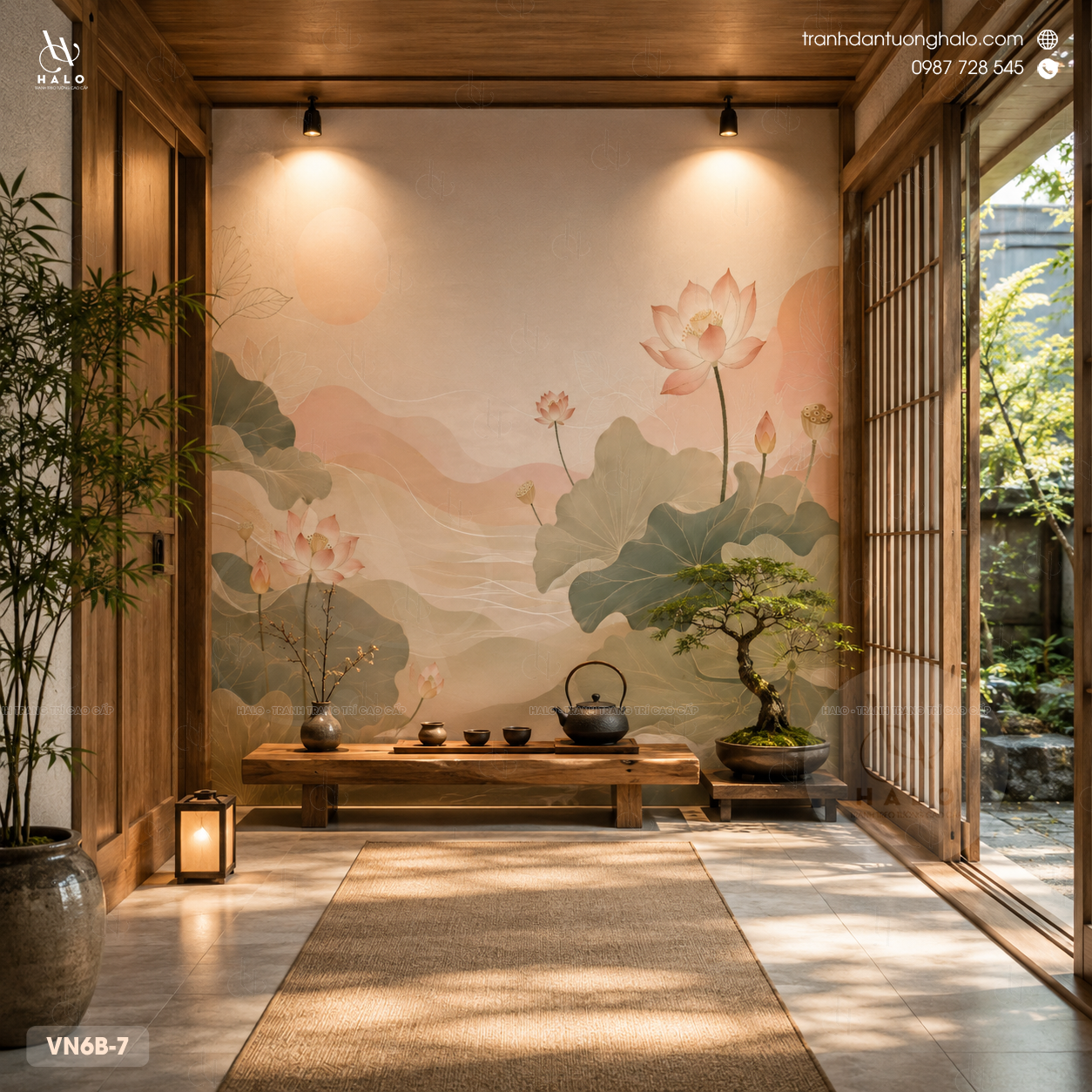  Tranh Dán Tường Phòng Trà - VN6B - 7 