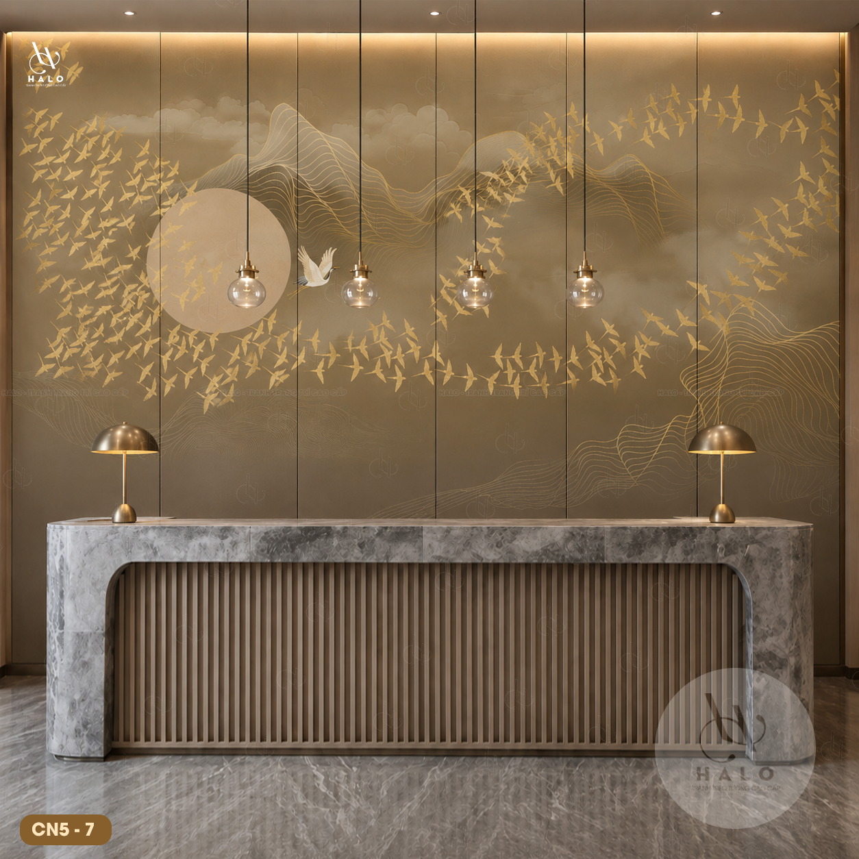  Tranh Dán Tường Indochine - Phong Cảnh Trung Quốc 8D 16D - CN5 - 7 