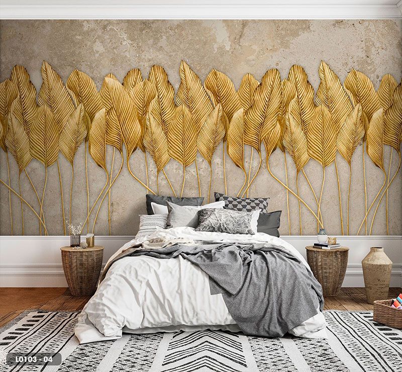  Tranh Dán Tường Lá Cây 8D 16D - L0103 