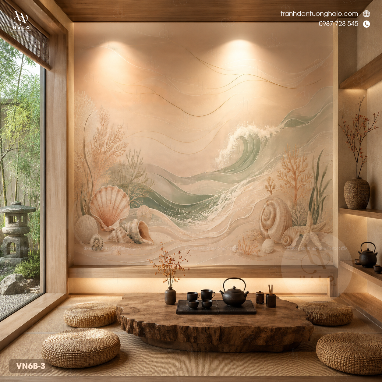 Tranh Dán Tường Phòng Trà - VN6B - 3 