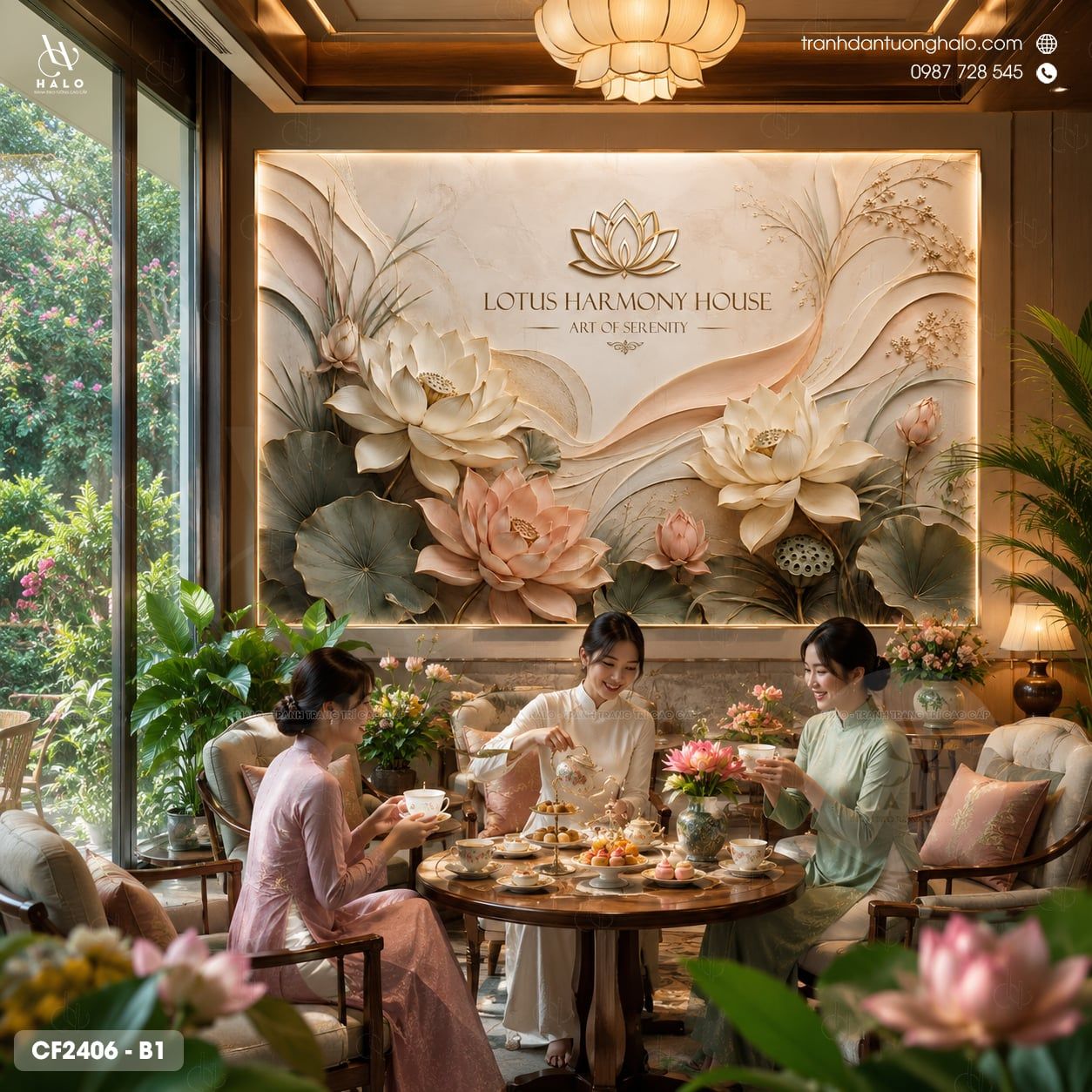  Tranh Dán Tường Coffee - CF2406 - B1 