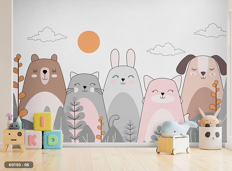  Tranh Dán Tường Cho Phòng Trẻ Em 8D 16D - K0103 