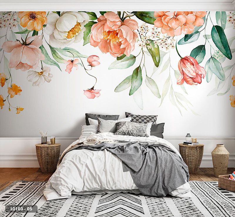  Tranh Dán Tường Lá Cây 8D 16D - L0103 