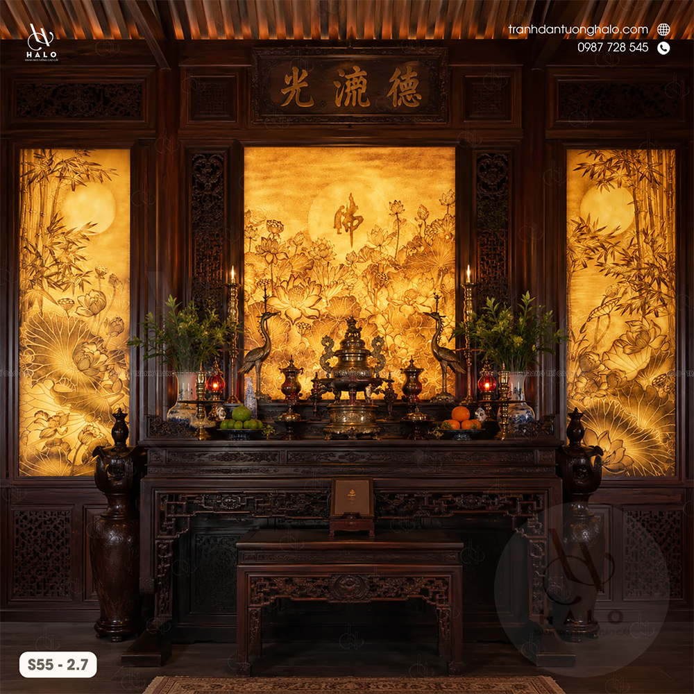  Tranh Dán Tường Trúc Chỉ 3D 5D 8D - S55 - 2.7 