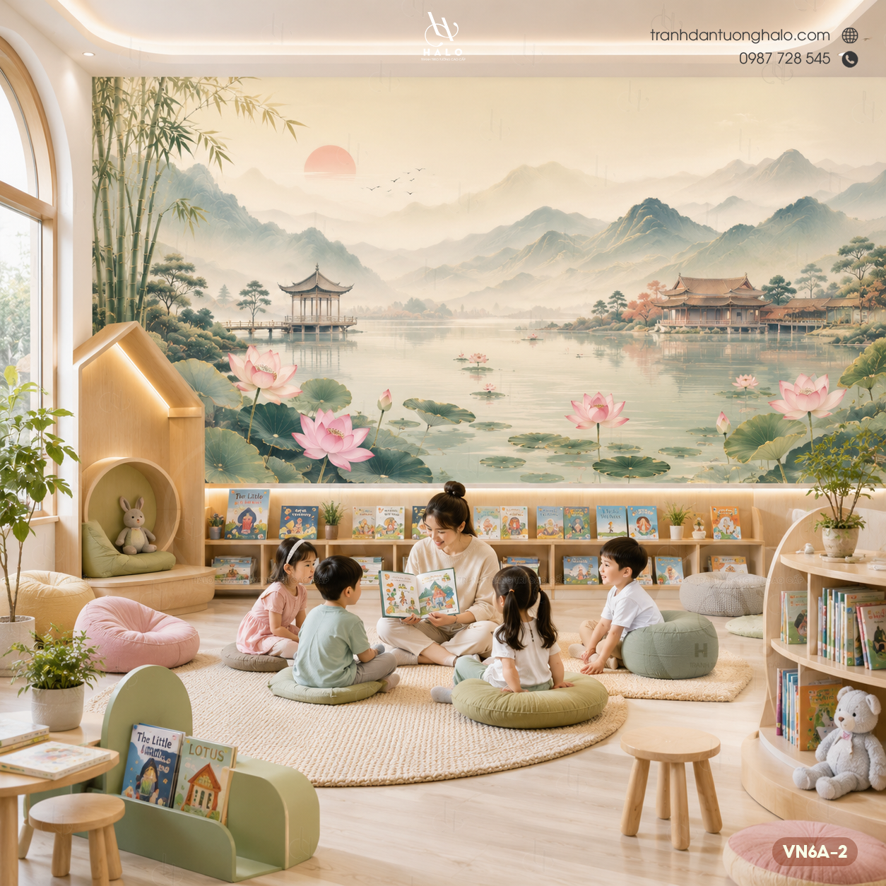  Tranh Dán Tường Họa Tiết Cho Trẻ - VN6A - 2 