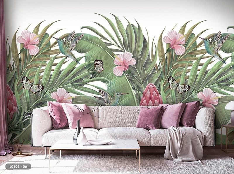  Tranh Dán Tường Lá Cây 8D 16D - L0103 