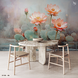  Tranh Dán Tường Hoa Sen 8D 16D - S1103 