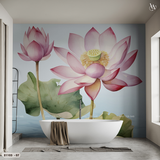  Tranh Dán Tường Hoa Sen 8D 16D - S1103 