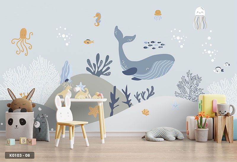  Tranh Dán Tường Cho Phòng Trẻ Em 8D 16D - K0103 