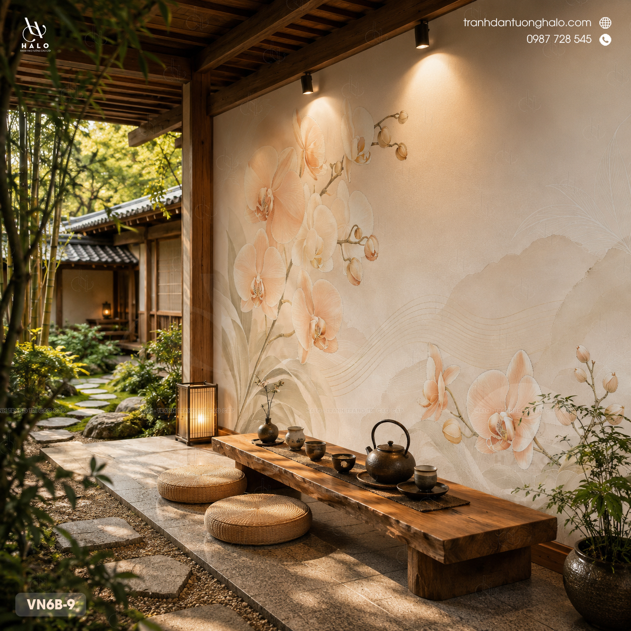  Tranh Dán Tường Phòng Trà - VN6B - 9 