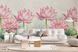  Tranh Dán Tường Hoa Sen 8D 16D - S1103 