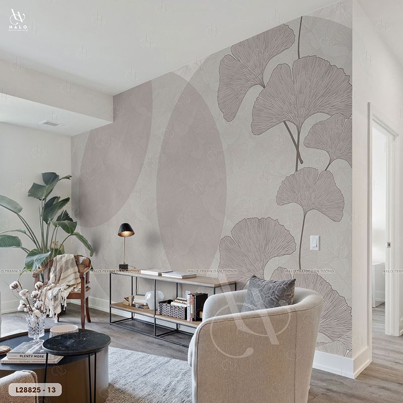  Tranh Dán Tường Lá Cây 8D 16D - L28825 