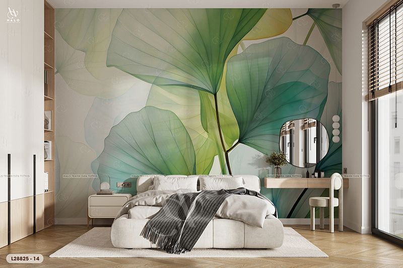  Tranh Dán Tường Lá Cây 8D 16D - L28825 
