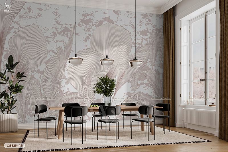  Tranh Dán Tường Lá Cây 8D 16D - L28825 