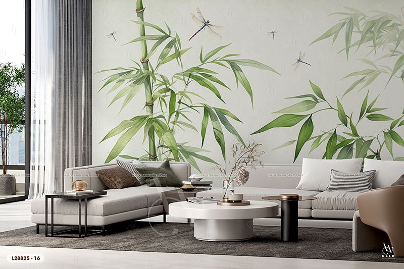  Tranh Dán Tường Lá Cây 8D 16D - L28825 