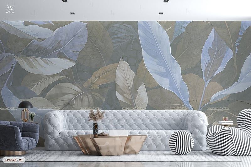  Tranh Dán Tường Lá Cây 8D 16D - L28825 