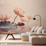  Tranh Dán Tường Hoa Sen 8D 16D - S278 