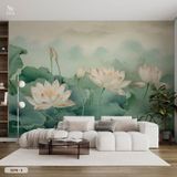  Tranh Dán Tường Hoa Sen 8D 16D - S278 