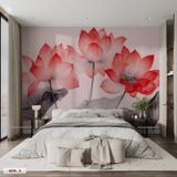  Tranh Dán Tường Hoa Sen 8D 16D - S278 