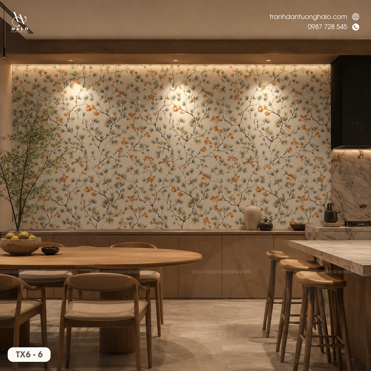  Tranh Dán Tường Họa Tiết Pattern - TX6 - 6 
