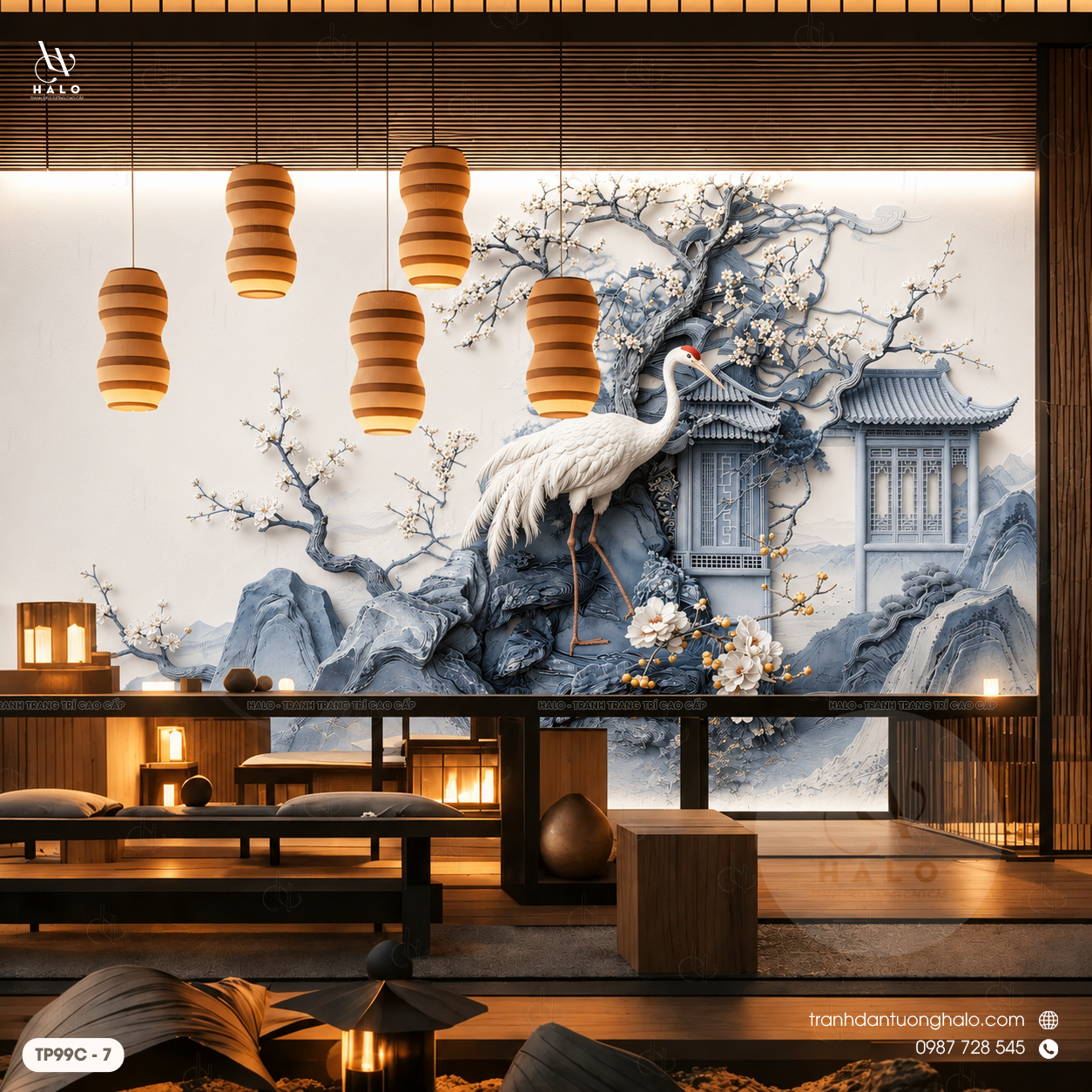  Tranh Dán Tường Sơn Thủy 8D 16D - TP99C - 7 