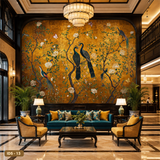  Tranh Dán Tường Indochine - Chim Công 8D 16D - ID5  - 13 