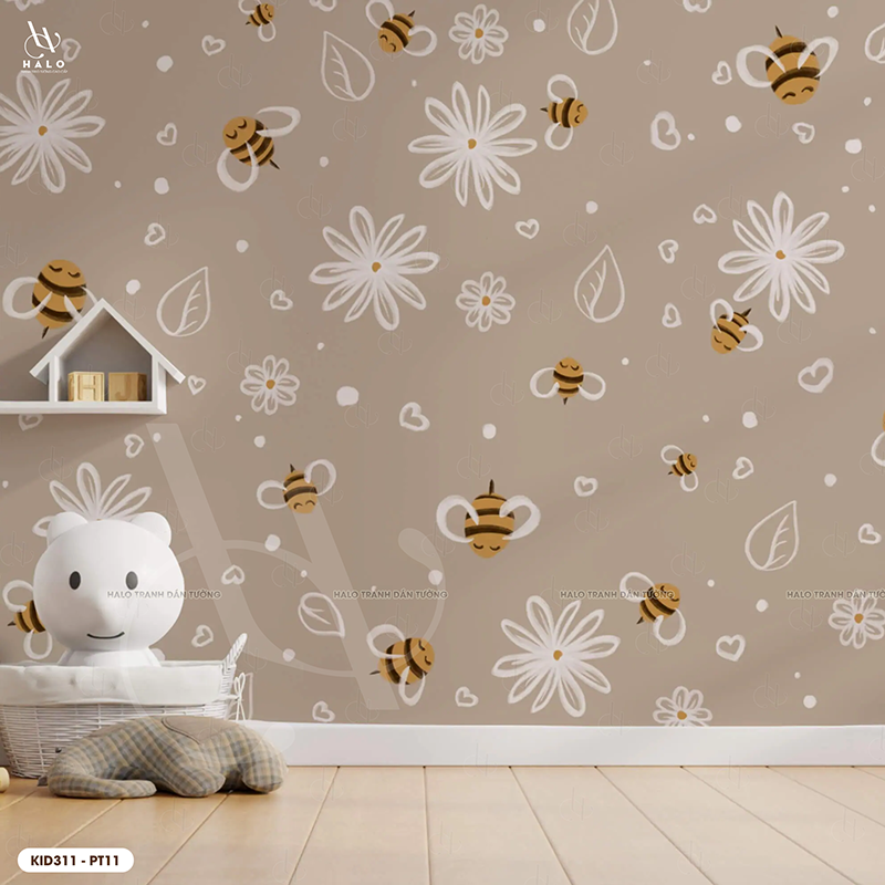  Tranh Dán Tường Họa Tiết Cho Trẻ 8D 16D - KID311 
