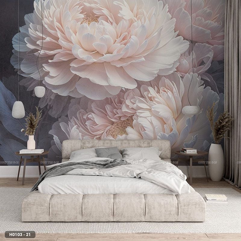  Tranh Dán Tường Hoa 8D 16D - H0103 