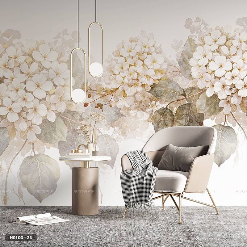  Tranh Dán Tường Hoa 8D 16D - H0103 