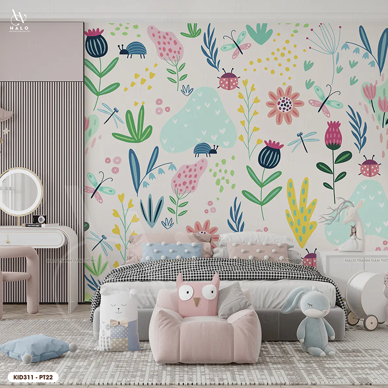  Tranh Dán Tường Họa Tiết Cho Trẻ 8D 16D - KID311 