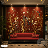  Tranh Dán Tường Indochine - Chim Công 8D 16D - ID5  -11 