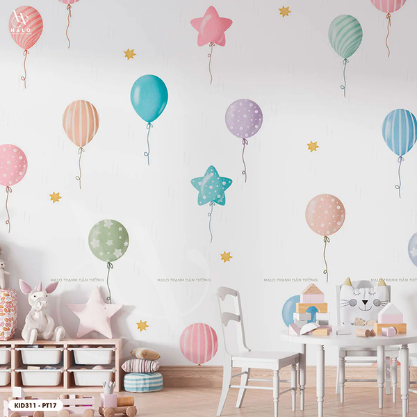  Tranh Dán Tường Họa Tiết Cho Trẻ 8D 16D - KID311 