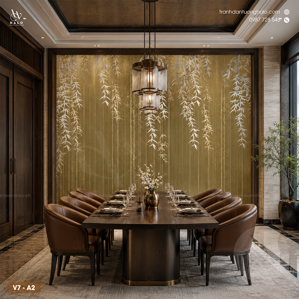  Tranh Dán Tường Lá Cây - V7 - A2 