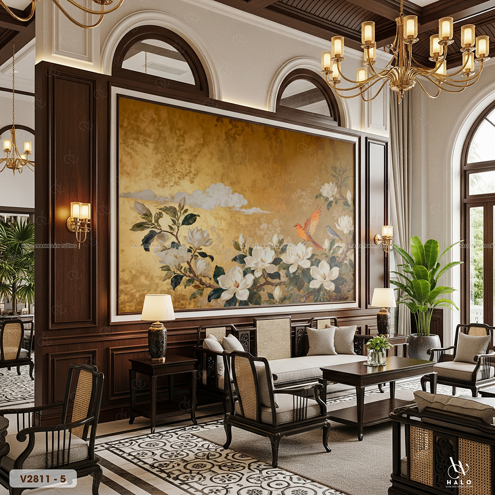  Tranh Dán Tường Indochine 8D 16D - V2811 - 5 