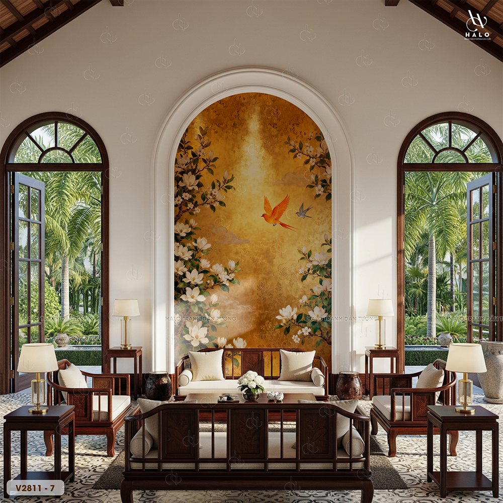  Tranh Dán Tường Indochine 8D 16D - V2811 - 7 