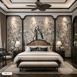  Tranh Dán Tường Indochine - Chim Công 8D 16D - ID5  - 8 
