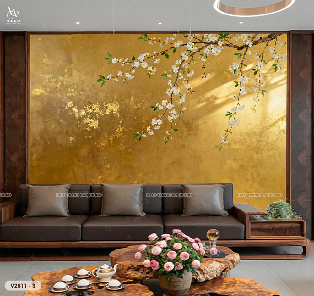  Tranh Dán Tường Indochine 8D 16D - V2811 - 3 
