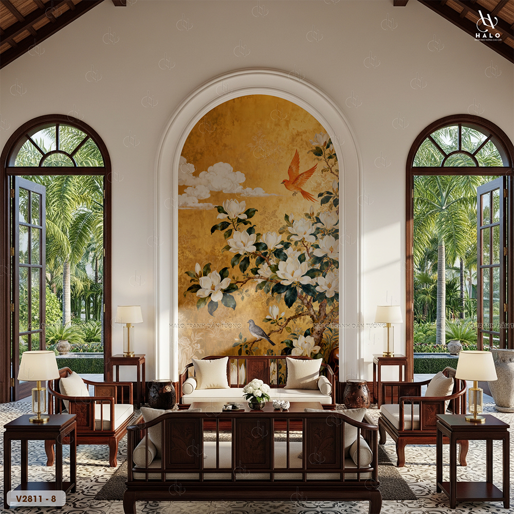 Tranh Dán Tường Indochine 8D 16D - V2811 - 8 