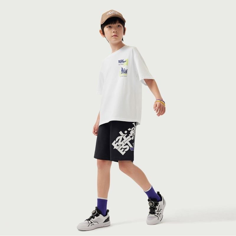 Áo Phông Ngắn Tay Bé Trai Anta Kids Wildplayer 3525B8133-1