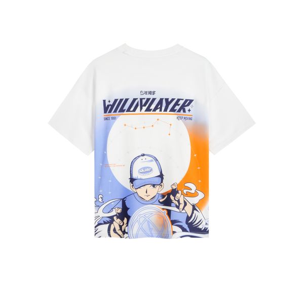 Áo Phông Ngắn Tay Thể Thao Thời Trang Bé Trai Anta Kids Get Wild 3524B8105