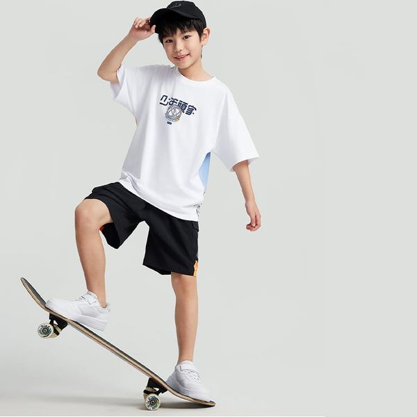 Áo Phông Ngắn Tay Thể Thao Thời Trang Bé Trai Anta Kids Get Wild 3524B8105